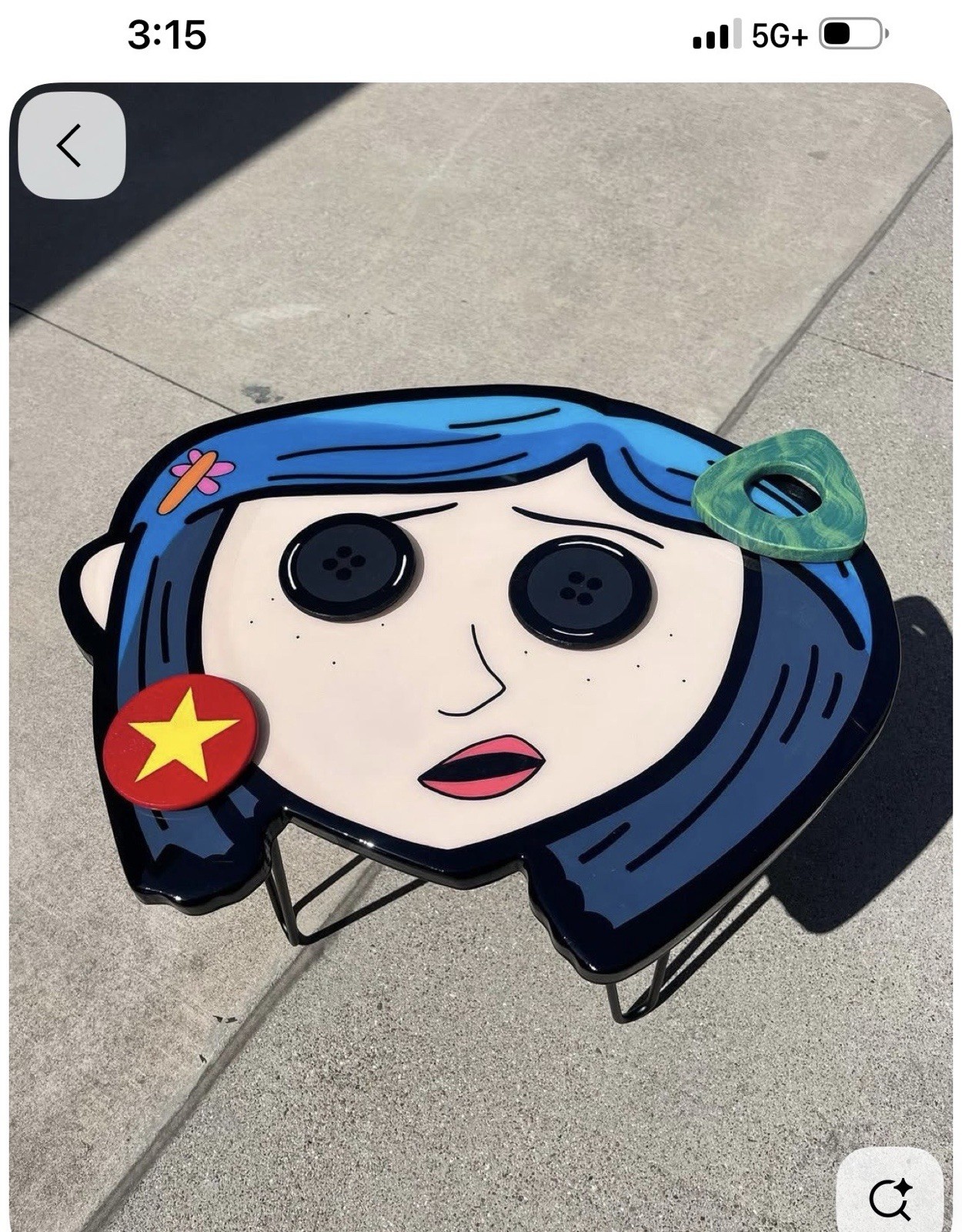 Coraline Coffee Table special order 40×30 Free shipping. By hypnotic Art design