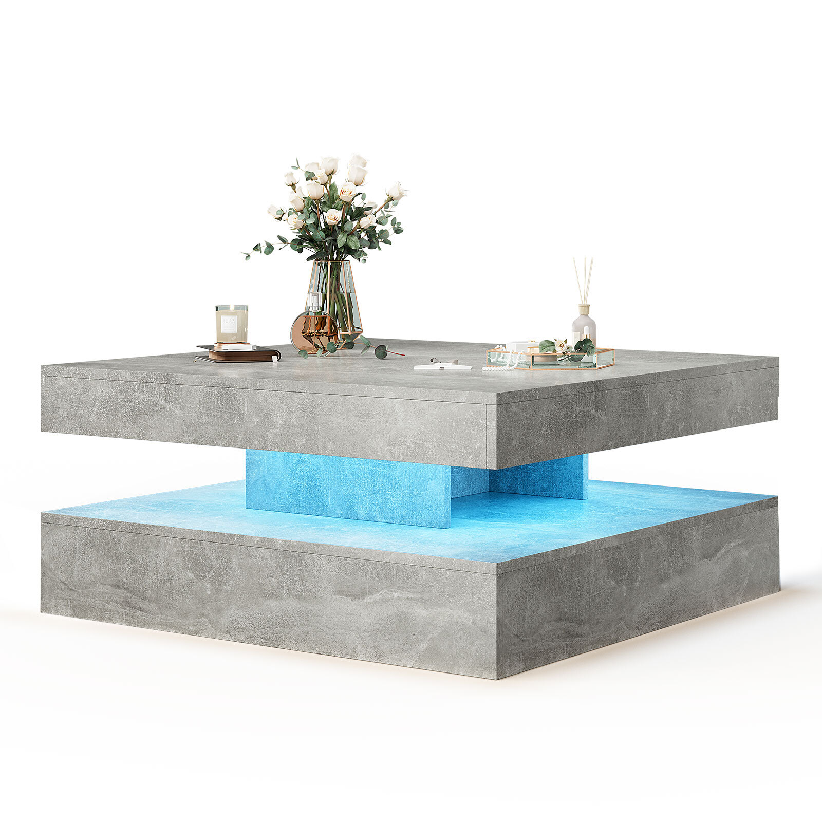 Modern LED lighting coffee table LED living room coffee table coffee table coffe